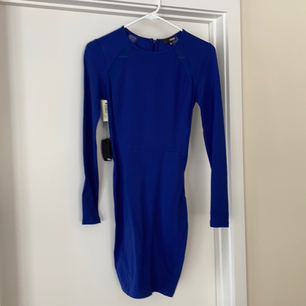 NWT Blue stretch slim dress